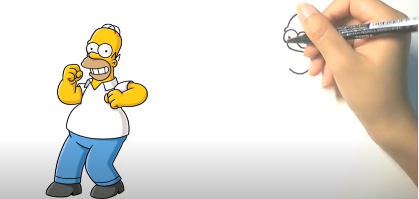 How to draw Simpson characters -STEP BY STEP- like a professional