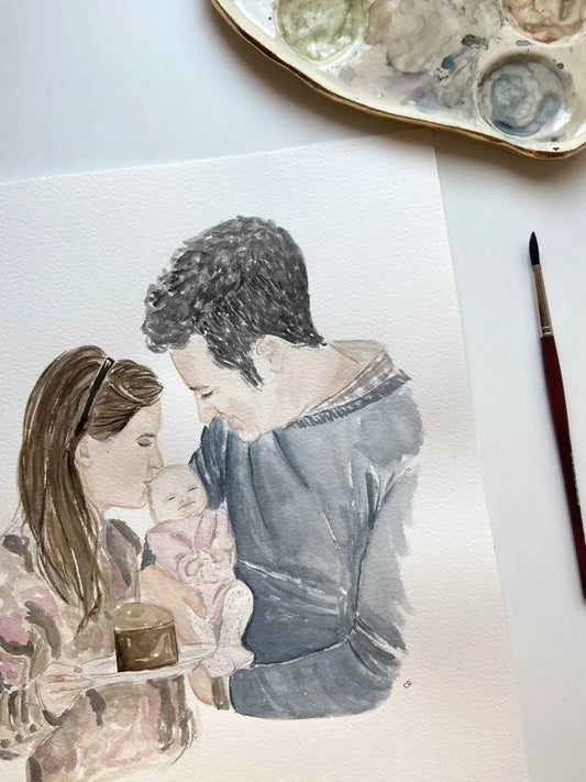 How to Obtain a Custom Watercolor Portrait in 2024? Online and Commission Options