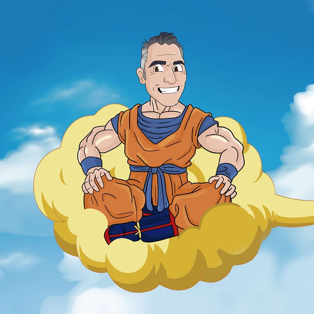 Saiyan Cartoon Portrait