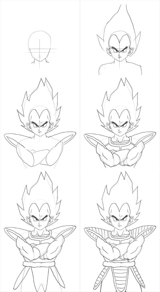 Dragon Ball drawings: learn how to DRAW using a PENCIL and COLORING PAGES