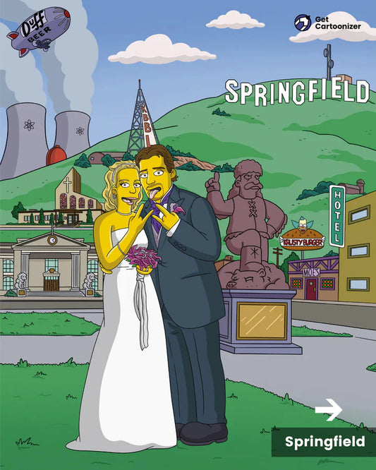 6 Original Ideas for Decorating Weddings and Parties in The Simpsons Style