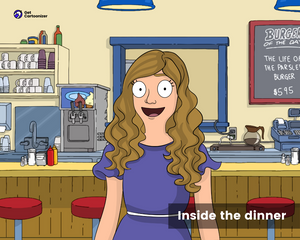 Burgers Cartoon Portrait