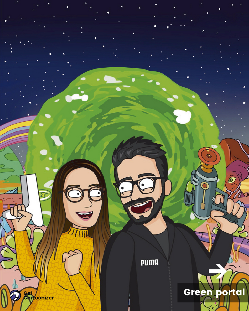 Interdimentional Cartoon Portrait